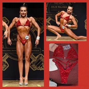 Elegant Red Bikini Set